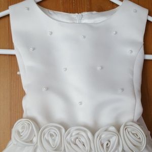 White Flower girl dress